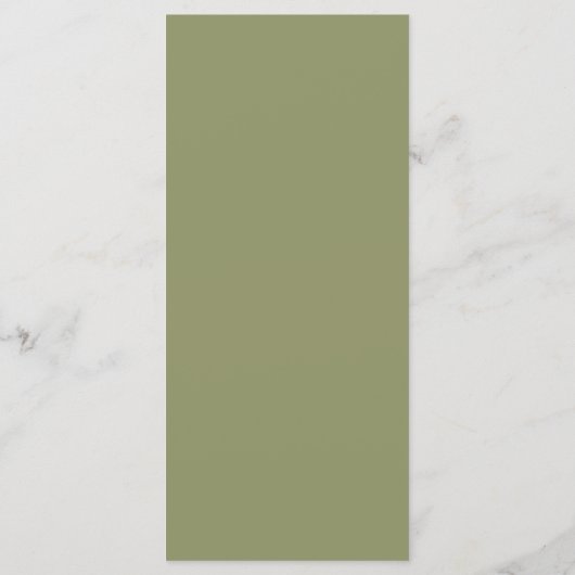 Greenery Pumpkin Erntedank Dinner Menu Card Menükarte (Rückseite)