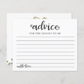 Greenery Pumpkin Fall Baby Duschberatung Karten (Vorne/Hinten)