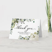 Greenery Pumpkin Fall Baby Dusche Vielen Dank Karte (Vorderseite)