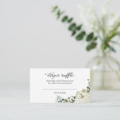 Greenery Pumpkin Fall Babydusche Windelwindeln Begleitkarte (Stehend Vorderseite)