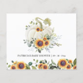 Greenery Pumpkin Fall Brautparty Advice Cards (Rückseite)