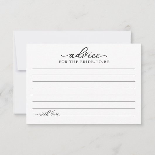 Greenery Pumpkin Fall Brautparty Advice Cards Einladung (Vorderseite)