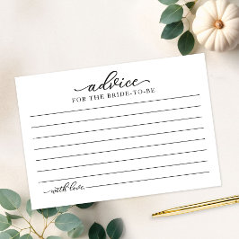 Greenery Pumpkin Fall Brautparty Advice Cards Einladung