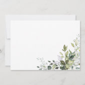 Greenery Pumpkin Fall Brautparty Danke Karte (Rückseite)