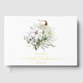 Greenery Pumpkin Fall Brautparty Gästebuch