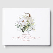 Greenery Pumpkin Fall Brautparty Gästebuch (Vorderseite)