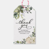 Greenery Pumpkin Fall Brautparty Gefallen Geschenk Geschenkanhänger (Vorderseite)