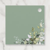 Greenery Pumpkin Fall Brautparty Gefallen Geschenk Geschenkanhänger (Rückseite)