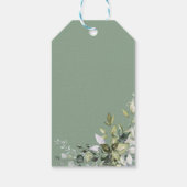 Greenery Pumpkin Fall Brautparty Gefallen Geschenkanhänger (Rückseite)