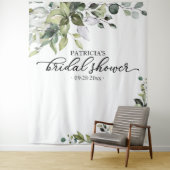 Greenery Pumpkin Fall Brautparty Hintergrund Wandteppich (Beispiel)