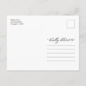 Greenery Pumpkin Fall Brautparty Vielen Dank Postkarte (Rückseite)