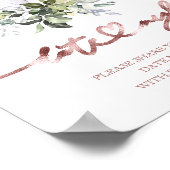 Greenery Pumpkin Fall Date Night Jar Sign Poster (Ecke)