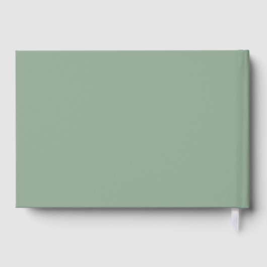 Greenery Pumpkin Hochzeit im Herbst Gästebuch (Rückseite)