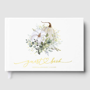 Greenery Pumpkin Hochzeit im Herbst Gästebuch