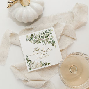 Greenery Pumpkin Hochzeit im Herbst Serviette