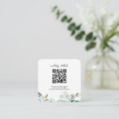 Greenery QR Code Foto UAWG Einladung (Stehend Vorderseite)