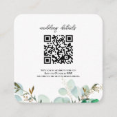 Greenery QR Code Foto UAWG Einladung (Vorderseite)
