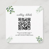 Greenery QR Code Foto UAWG Einladung (Vorderseite)