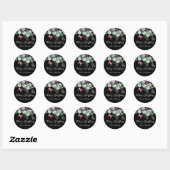Greenery Red Green Black Christmas Sticker (Blatt)