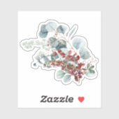 Greenery Red Green Christmas Sticker (Blatt)