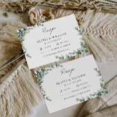 Greenery RSVP Card Hochzeitsvorlage