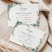 Greenery RSVP Card Hochzeitsvorlage