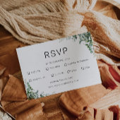 Greenery RSVP Card Hochzeitsvorlage