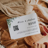Greenery RSVP Card Hochzeitsvorlage