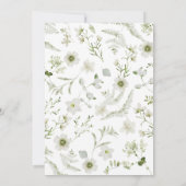 Greenery Rustic Boho Wedding Einladung (Rückseite)