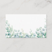 Greenery Safari Jungle Animals Diaper Raffle Card Begleitkarte (Rückseite)