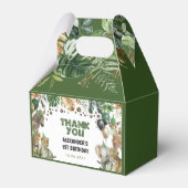 Greenery Safari Jungle Wild Animals Balloons Party Geschenkschachtel (Vorderseite)