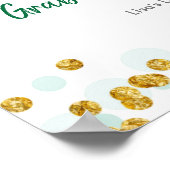 Greenery Safari Party Sign Poster (Ecke)