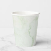 Greenery Sage Storybook Baby Shower Paper Cup Pappbecher (Rückseite)
