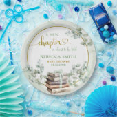 Greenery Sage Storybook Baby Shower Paper Plate Pappteller (Party)