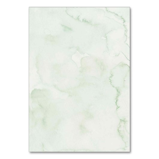 Greenery Sage Storybook Baby Shower Tischnummer (Rückseite)