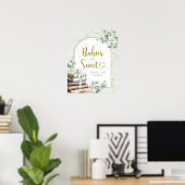 Greenery Sage Storybook Baby sind Sweet Poster (Heimbüro)