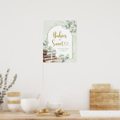 Greenery Sage Storybook Baby sind Sweet Poster (Küche)
