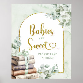 Greenery Sage Storybook Baby sind Sweet Poster