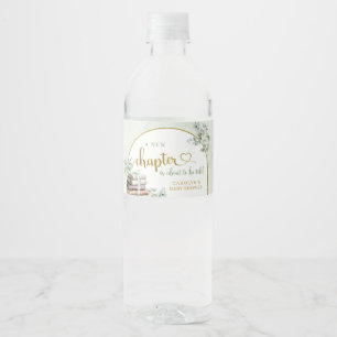 Greenery Sage Storybook Kinderdusche Wasserflasche Wasserflaschenetikett