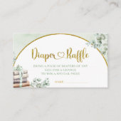 Greenery Sage Storybook Kinderdusche Windelwindeln Begleitkarte (Vorderseite)