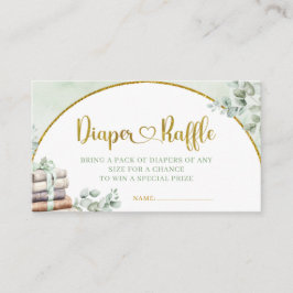 Greenery Sage Storybook Kinderdusche Windelwindeln Begleitkarte