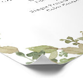Greenery Salon Price List Poster (Ecke)