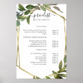 Greenery Salon Price List Poster (Vorne)