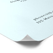 Greenery Salon Price List Poster (Ecke)
