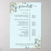 Greenery Salon Price List Poster (Vorne)