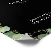 Greenery Salon Price List Poster (Ecke)