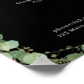 Greenery Salon Price List Poster (Ecke)