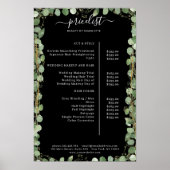 Greenery Salon Price List Poster (Vorne)
