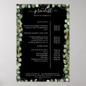 Greenery Salon Price List Poster (Vorne)