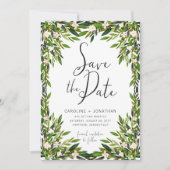 Greenery Save the Date Card (Vorderseite)